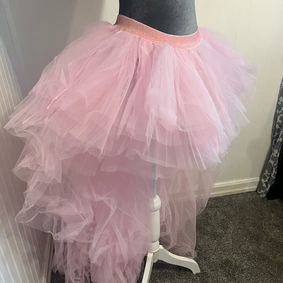 SUGAR THRILLZ Pink Tulle Skirt SZ LARGE DOLLSKILL NEW WOMEN’S SKIRT #209 - Picture 7 of 12